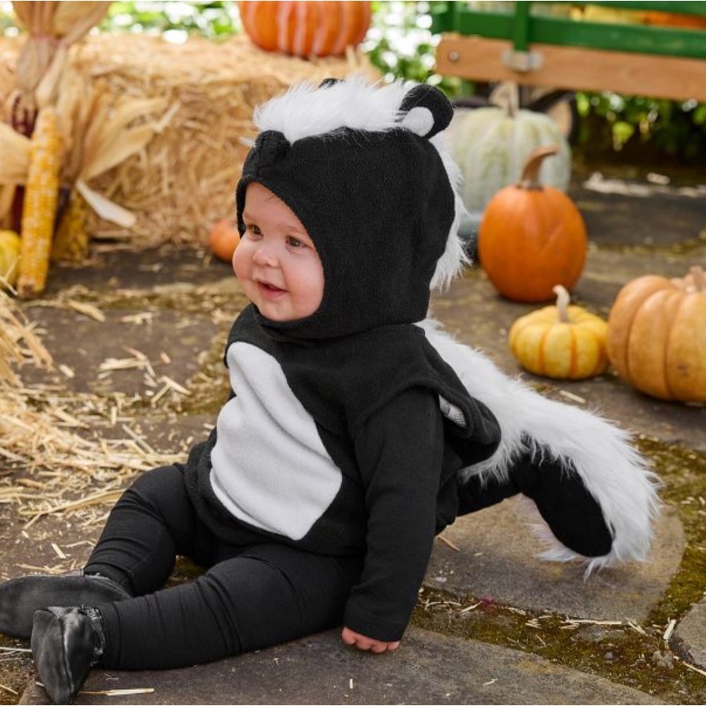 Pottery Barn Kids baby skunk costume